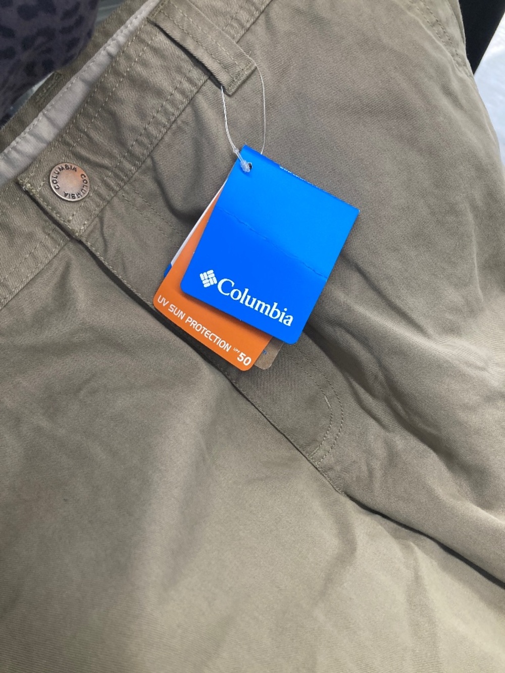 NWT men’s 38 Columbia Douglas lake shorts khaki and well made